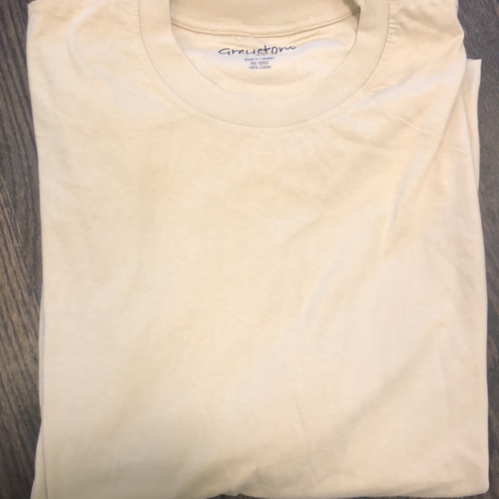 NWT Unisex beige t-shirt size 3x - Picture 3 of 5